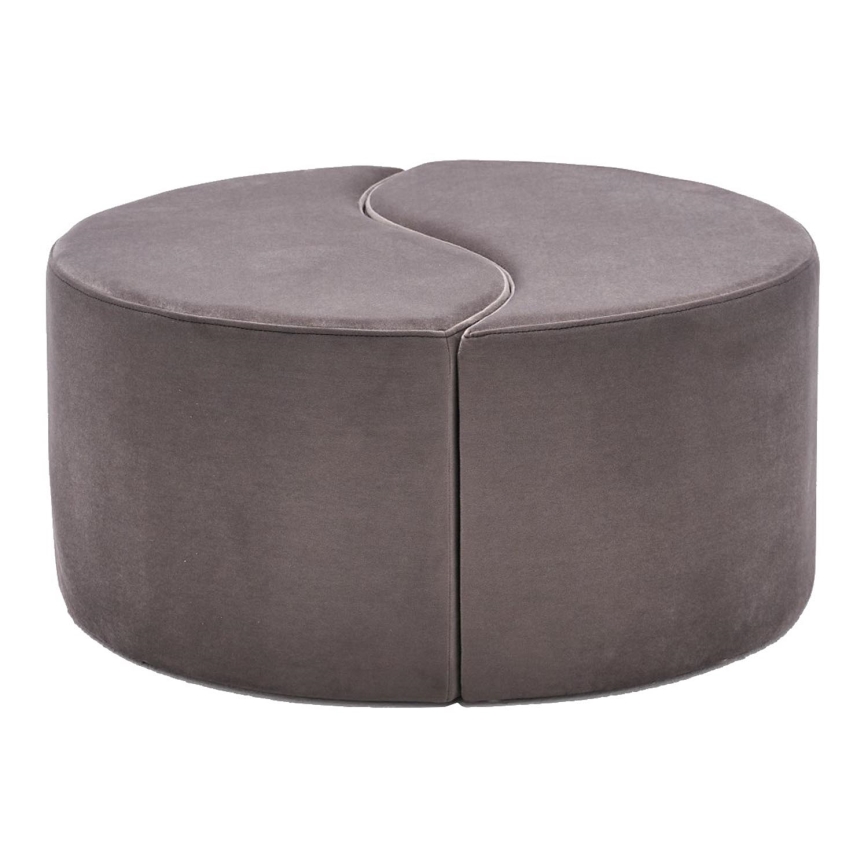 Tabouret JING Ø 80 cm marron
