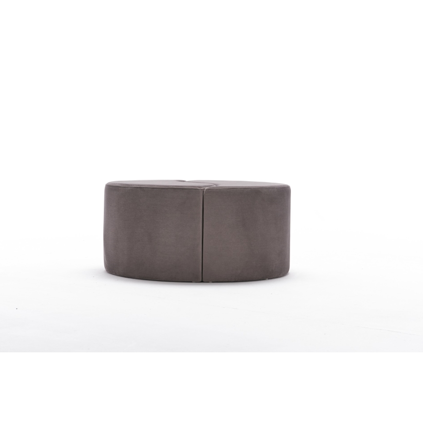 Tabouret JING Ø 80 cm marron