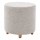 Tabouret KIMA Ø 40 cm crème/gris