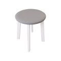 Tabouret KUBE Ø 36 cm blanc/gris