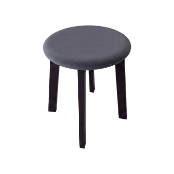Tabouret KUBE Ø 36 cm noir/anthracite