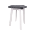Tabouret LUBE 36x36 cm blanc/anthracite