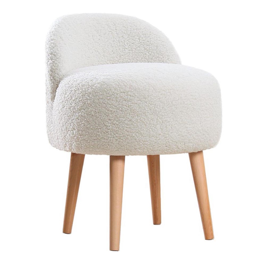 Tabouret MIKI Ø 46 cm, blanc