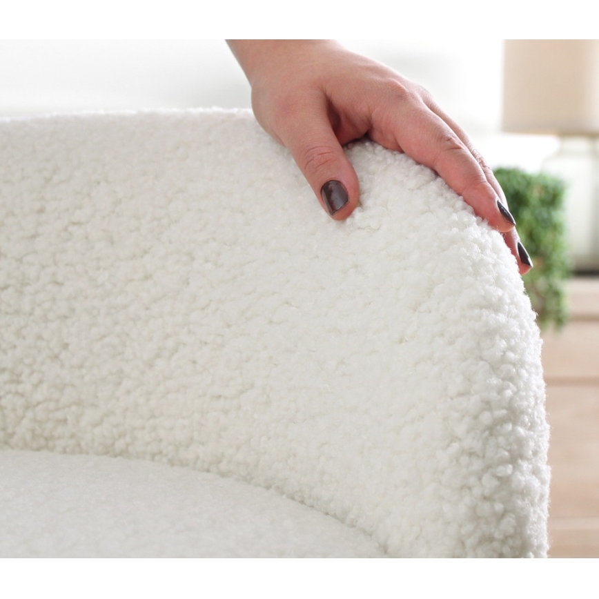 Tabouret MIKI Ø 46 cm, blanc