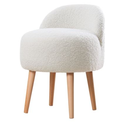 Tabouret MIKI Ø 46 cm, blanc
