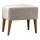 Tabouret NIMO 46 x 50 cm, crème