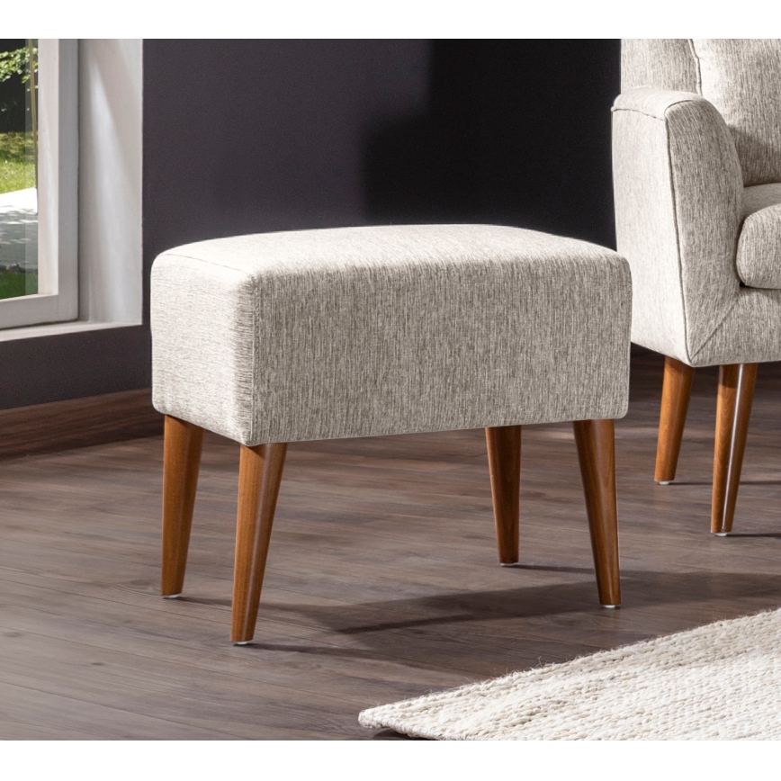 Tabouret NIMO 46 x 50 cm, crème