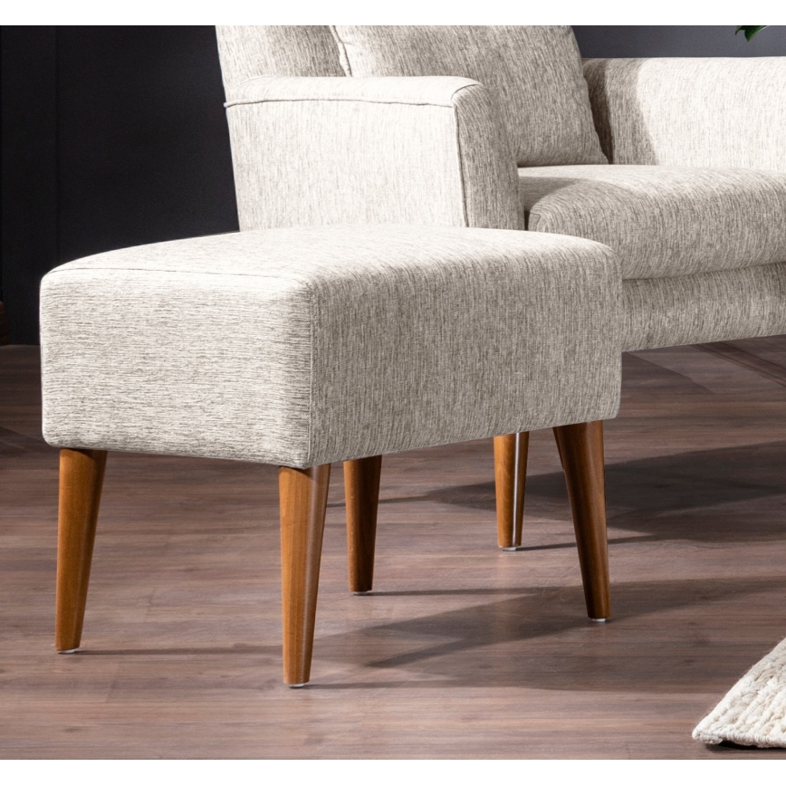 Tabouret NIMO 46 x 50 cm, crème
