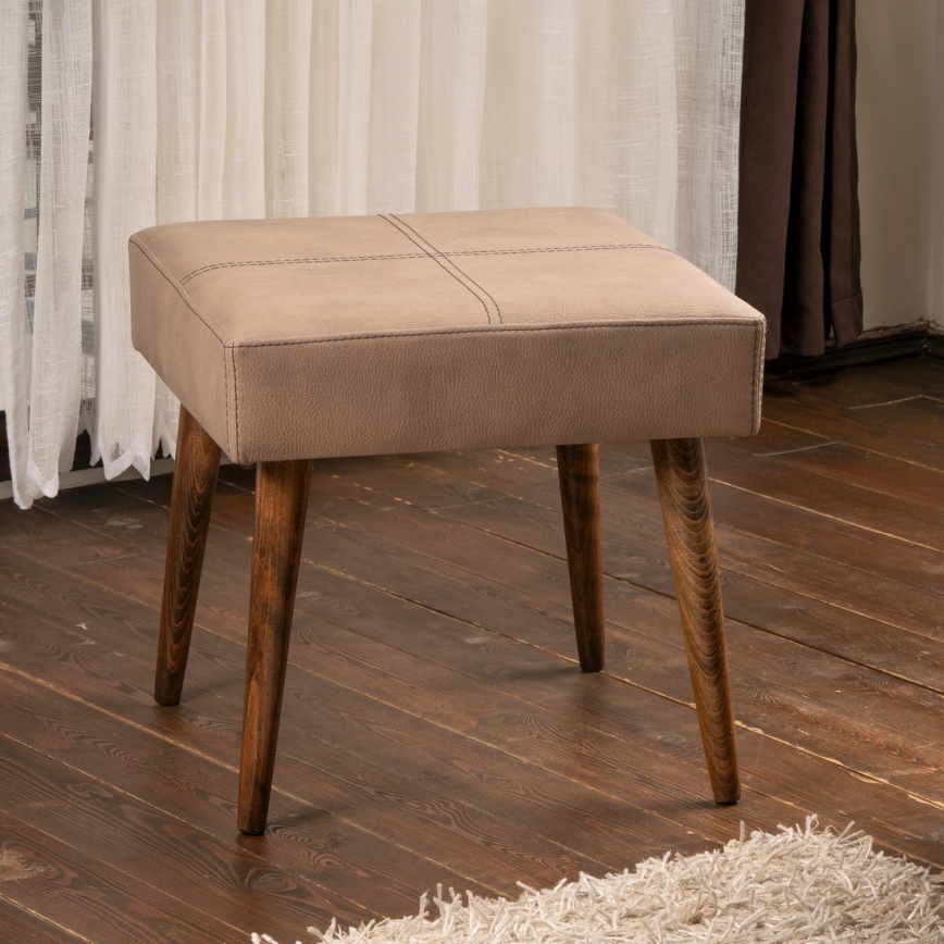 Tabouret NUTO 46x46 cm marron