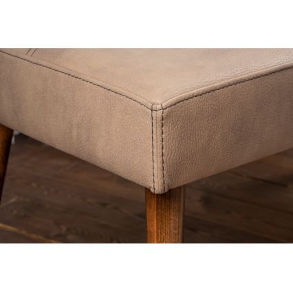 Tabouret NUTO 46x46 cm marron