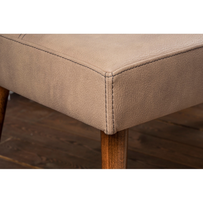 Tabouret NUTO 46x46 cm marron