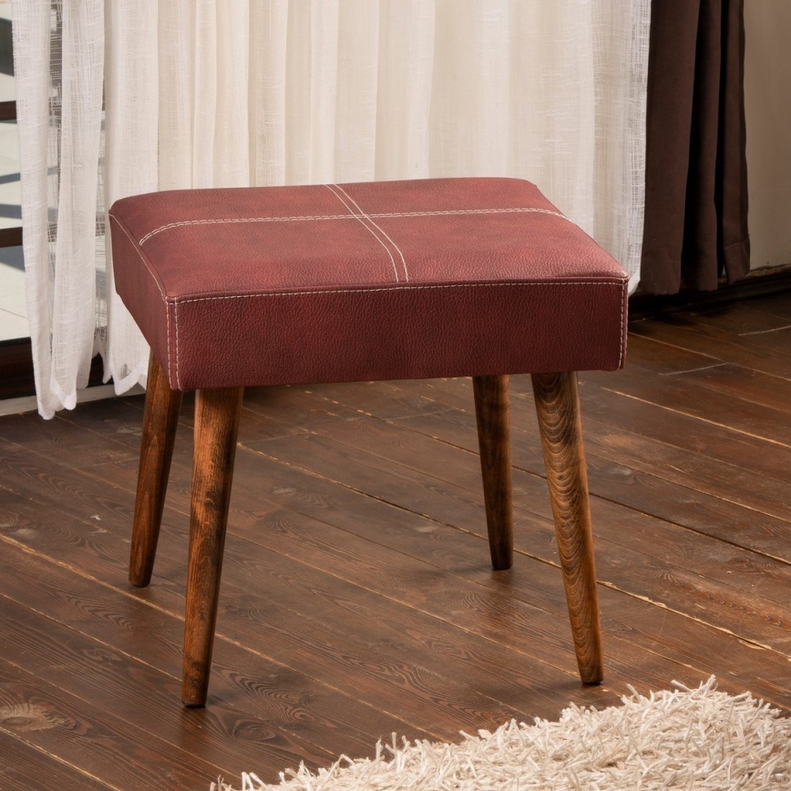 Tabouret NUTO 46x46 cm rouge