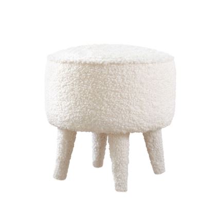 Tabouret PIXI Ø 38 cm blanc