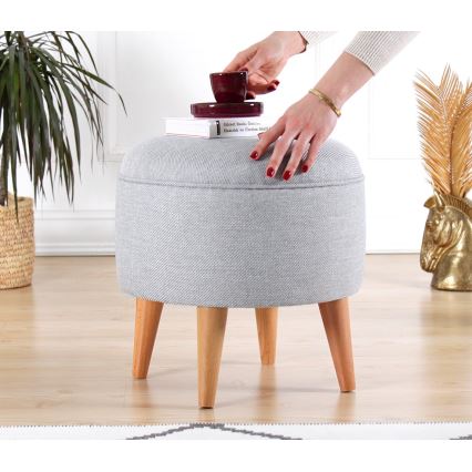 Tabouret PIXI Ø 40 cm, gris