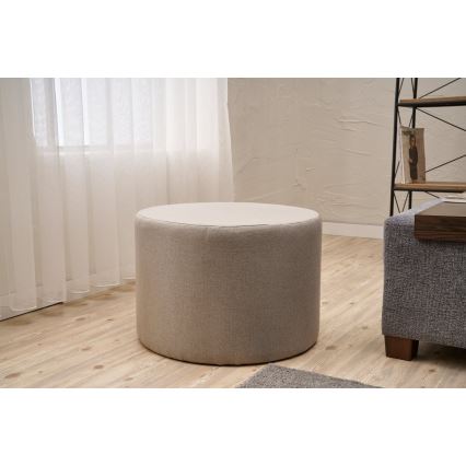 Tabouret RABO Ø 58 cm beige