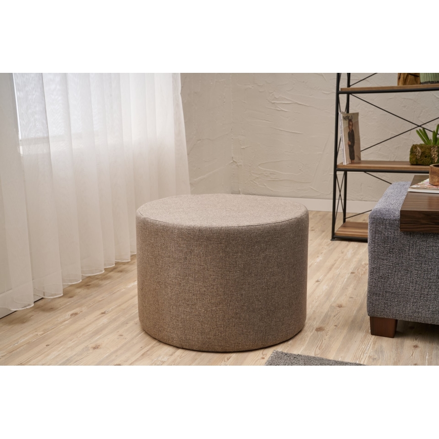 Tabouret RABO Ø 58 cm marron