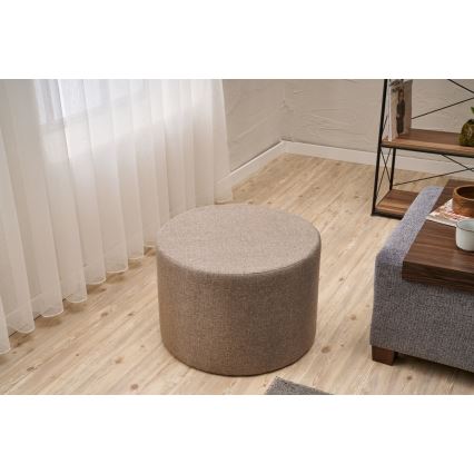 Tabouret RABO Ø 58 cm marron
