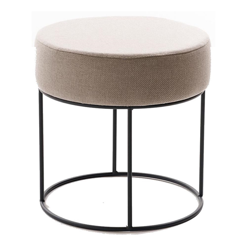 Tabouret RELO Ø 40 cm beige
