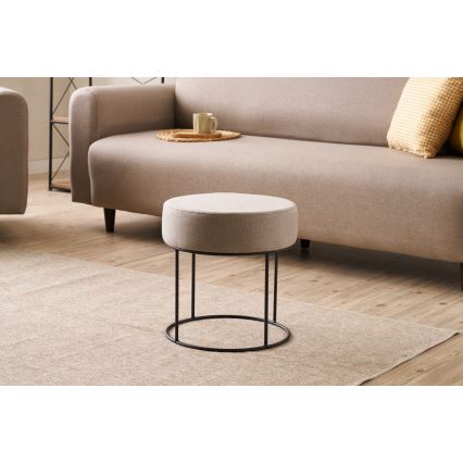 Tabouret RELO Ø 40 cm beige