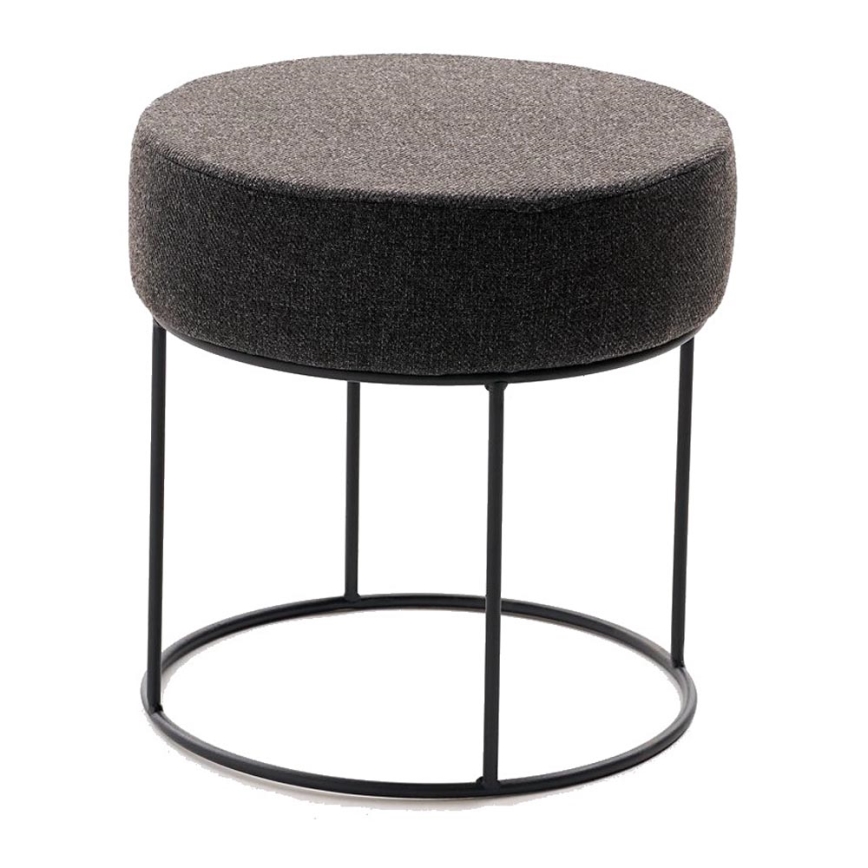 Tabouret RELO Ø 40 cm brun foncé