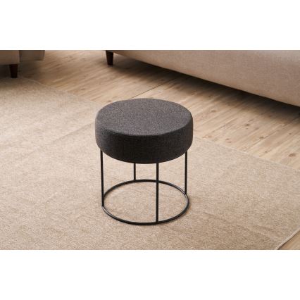 Tabouret RELO Ø 40 cm brun foncé