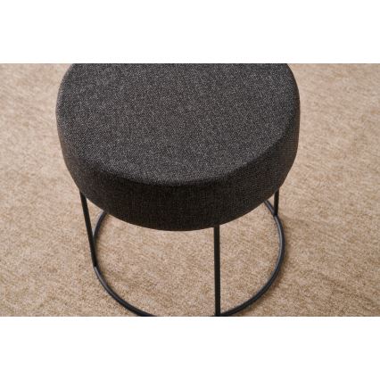 Tabouret RELO Ø 40 cm brun foncé