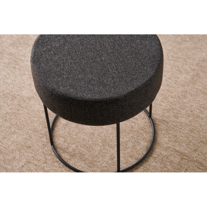 Tabouret RELO Ø 40 cm brun foncé