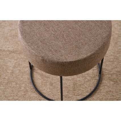 Tabouret RELO Ø 40 cm, marron