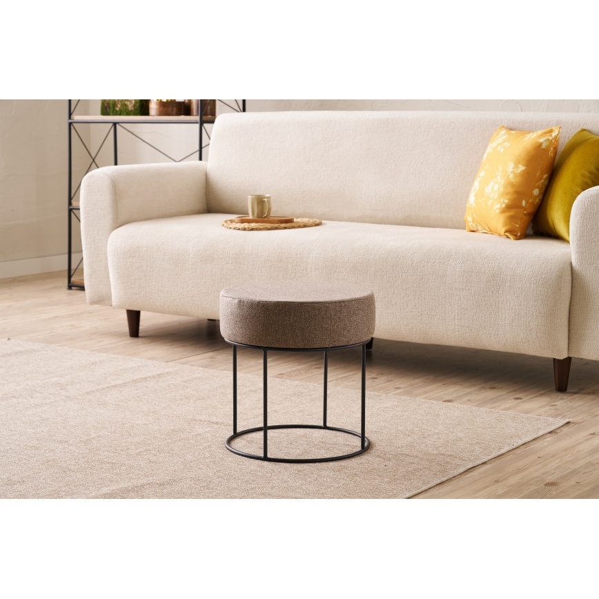 Tabouret RELO Ø 40 cm, marron