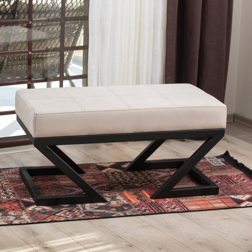 Tabouret RINA 45 x 90 cm beige