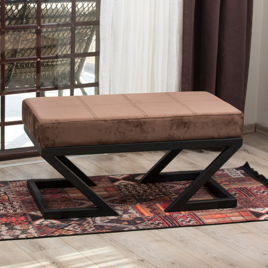 Tabouret RINA 45x90 cm marron