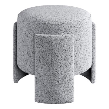 Tabouret ROCKET Ø 39 cm gris