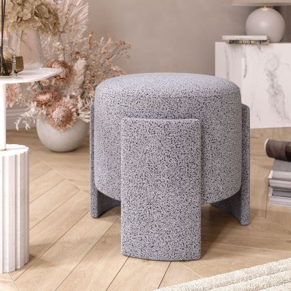 Tabouret ROCKET Ø 39 cm gris