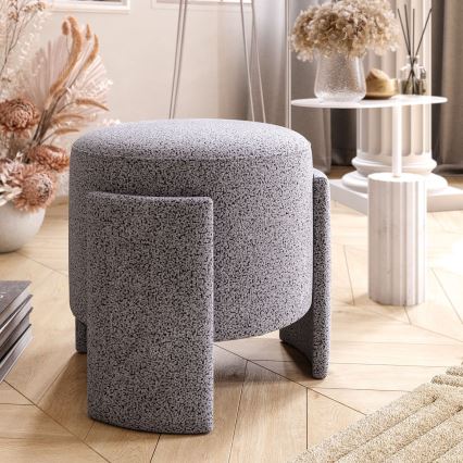 Tabouret ROCKET Ø 39 cm gris