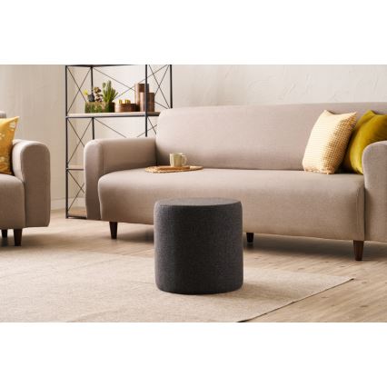 Tabouret RONDO Ø 40 cm brun foncé