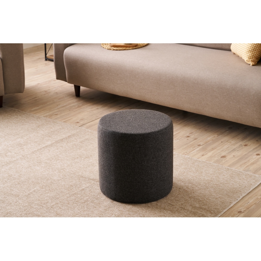 Tabouret RONDO Ø 40 cm brun foncé
