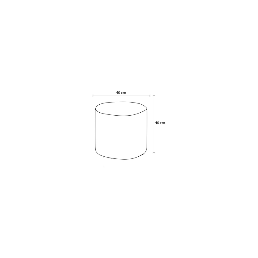 Tabouret RONDO Ø 40 cm brun foncé