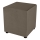 Tabouret SIX 40x40 cm marron