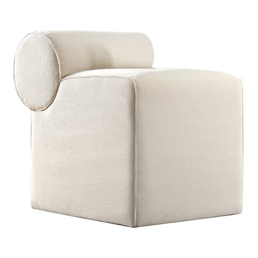 Tabouret TIKI 47x45 cm crème