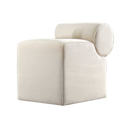 Tabouret TIKI 47x45 cm crème