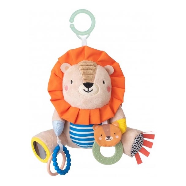 Taf Toys - Jouet en peluche avec anneaux de dentition 25 cm lion