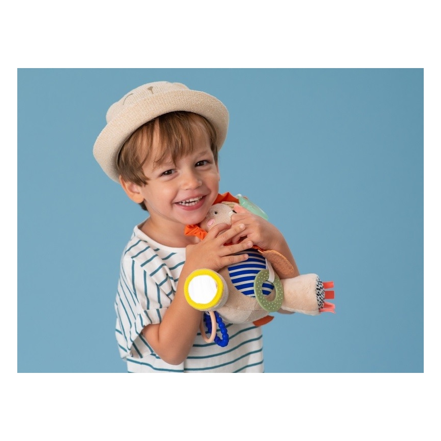 Taf Toys - Jouet en peluche avec anneaux de dentition 25 cm lion