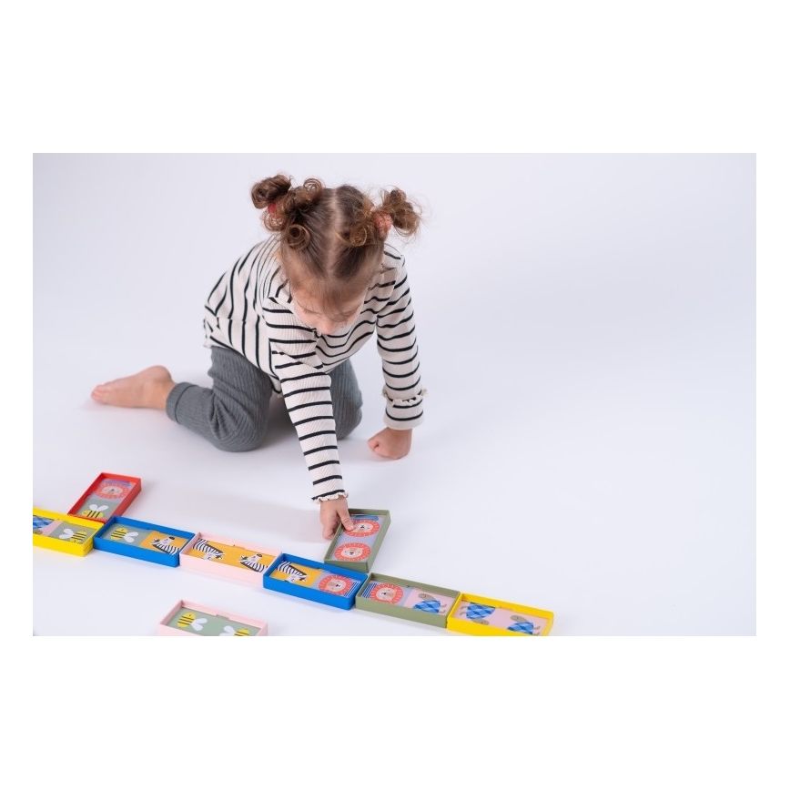 Taf Toys - Kinder dominostenen 4 in 1 dieren