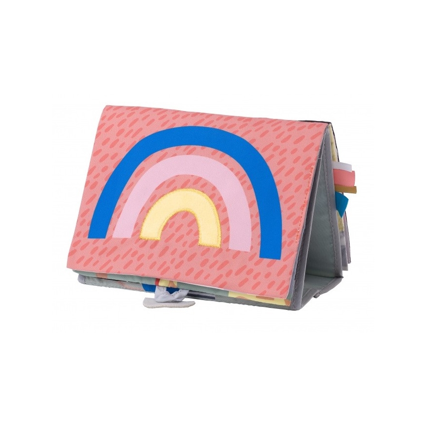 Taf Toys - Kinder textielboek met een spiegel savanne