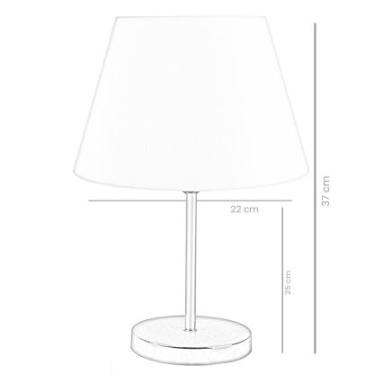 Tafel Lamp AYD 1xE27/60W/230V wit/goud