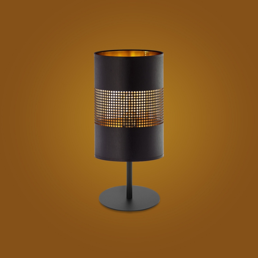Tafel Lamp BOGART 1xE27/15W/230V zwart/goud