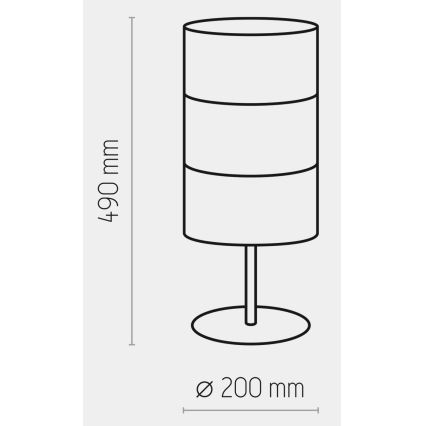 Tafel Lamp BOGART 1xE27/15W/230V zwart/goud