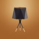 Tafel Lamp IVO 1xE27/25W/230V zwart/goud