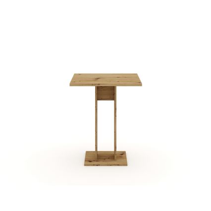 Tafel STRAPO 68 x 68 cm artisan eik