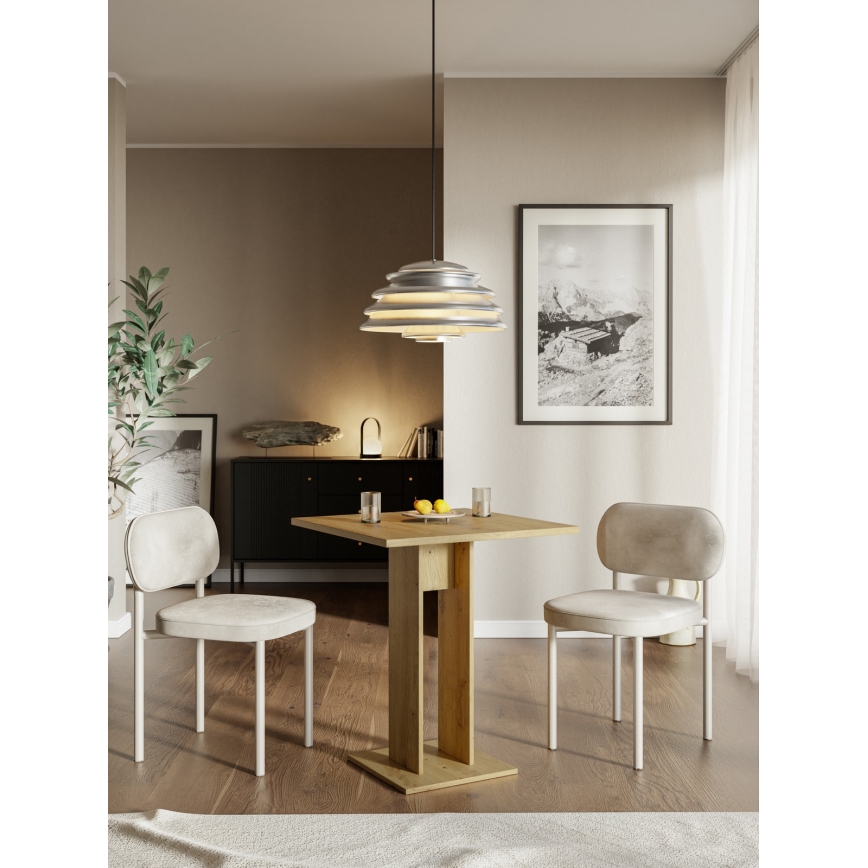 Tafel STRAPO 68x68 cm eiken Wotan